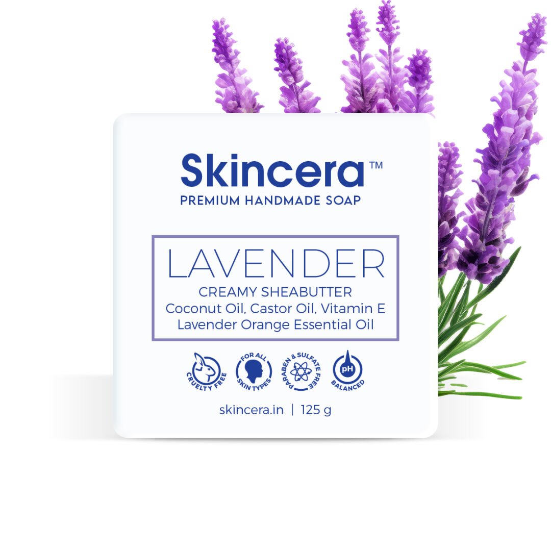 Skincera Lavender Moisturizing Handmade Vegan Shea Butter Soap