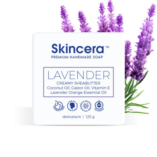 Skincera Lavender Moisturizing Handmade Vegan Shea Butter Soap