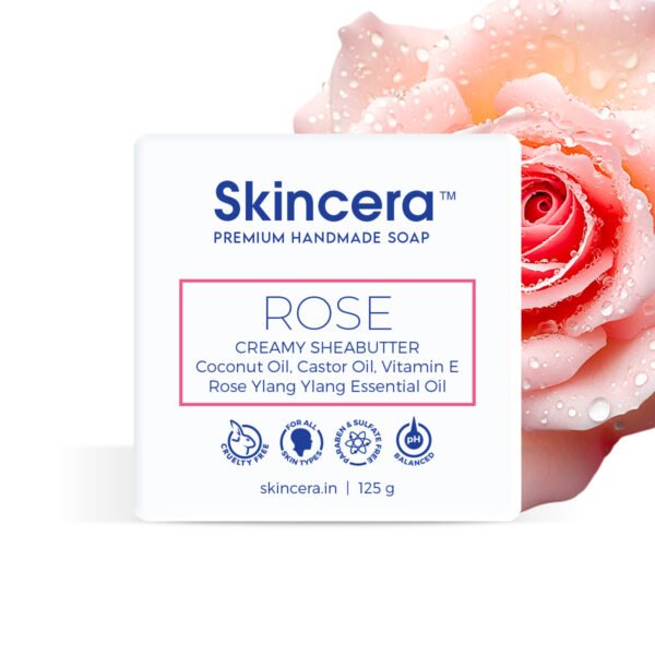 Skincera Rose Moisturizing Handmade Vegan Shea Butter Soap
