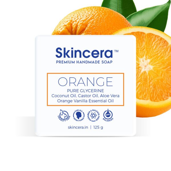 Skincera Orange Moisturizing Handmade Vegan Glycerine Soap