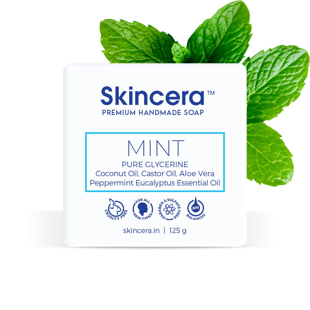 Skincera Mint Moisturizing Handmade Vegan Glycerine Soap